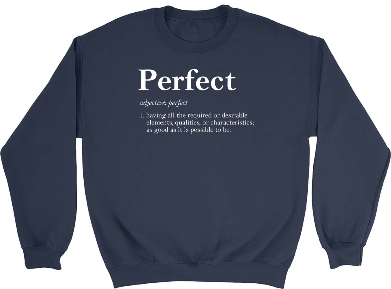Perfect Definition Mens Womens Sweatshirt Jumper eBay